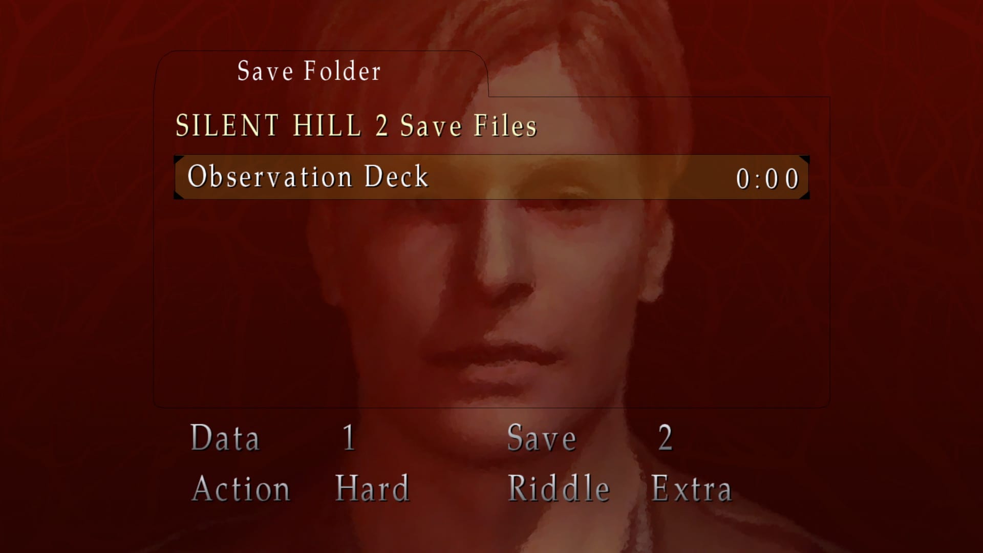 Screenshot of Silent Hill 2 Save Screen